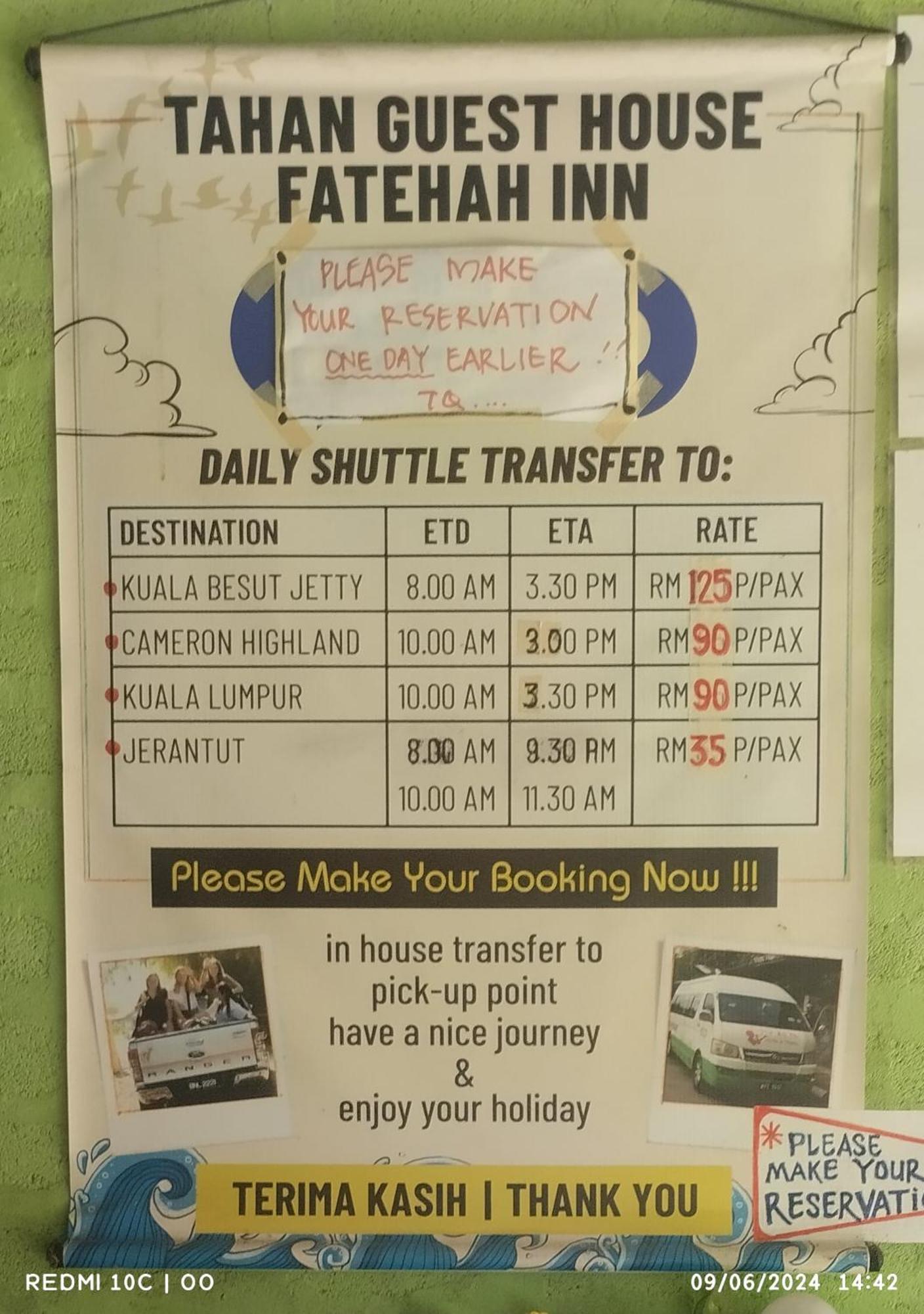 Fatehah Inn Kuala Tahan Exterior foto